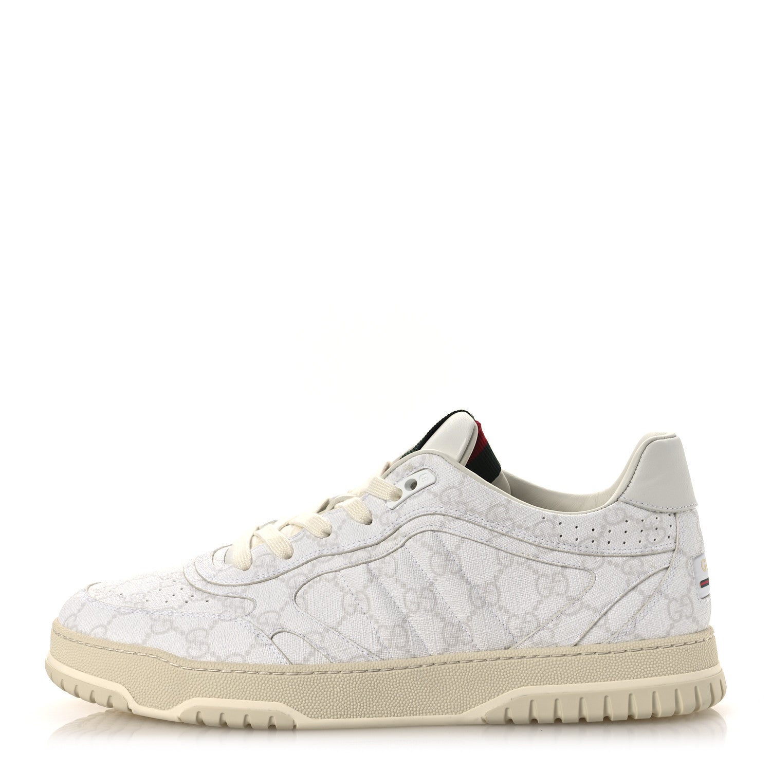 Gucci GG Supreme Monogram Womens Re-Web Sneakers 11.5 White 1 of 11