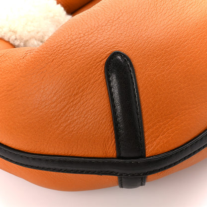 Bottega Veneta Calfskin Shearling Aviator Mini Jodie Honey 10 of 11