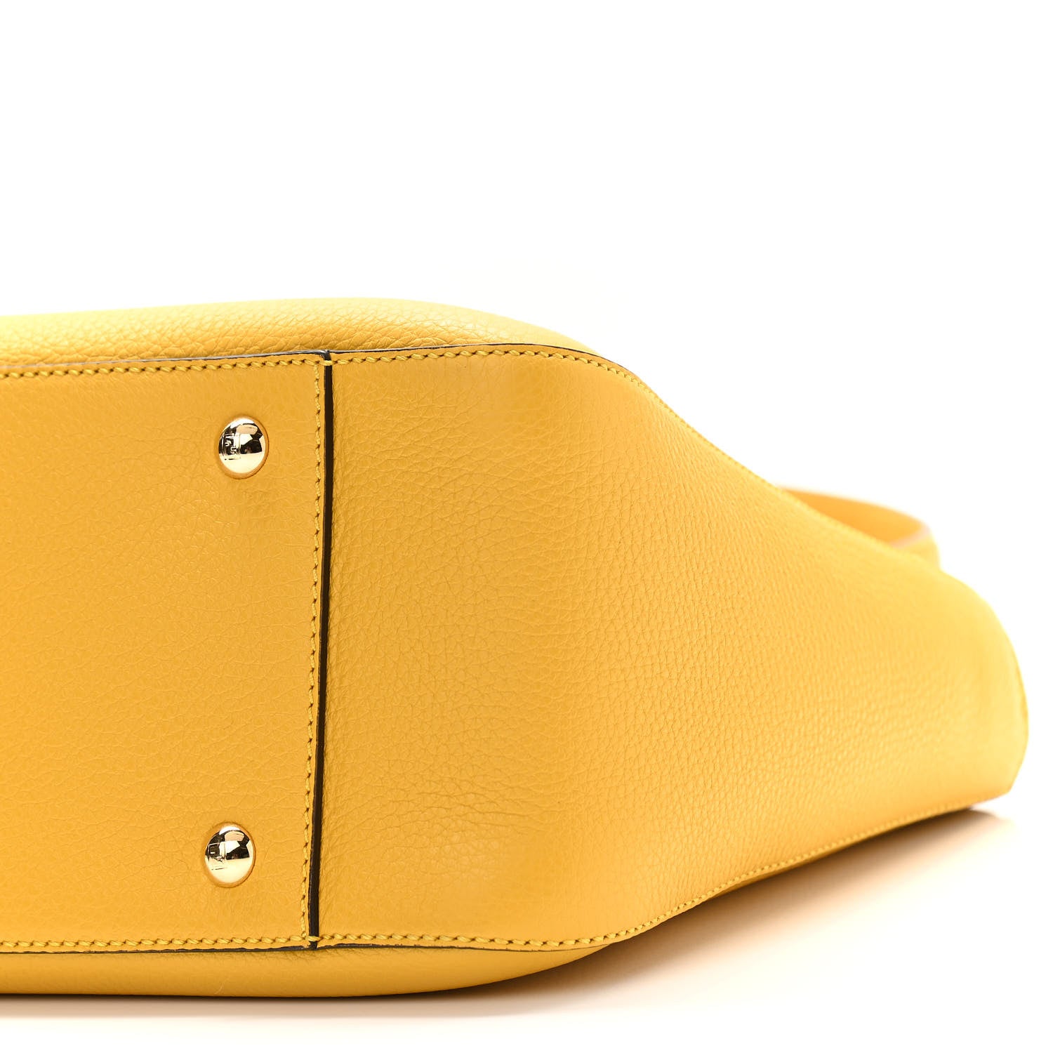 Fendi Cuoio Romano Selleria Small FF Tote Sunflower 9 of 9