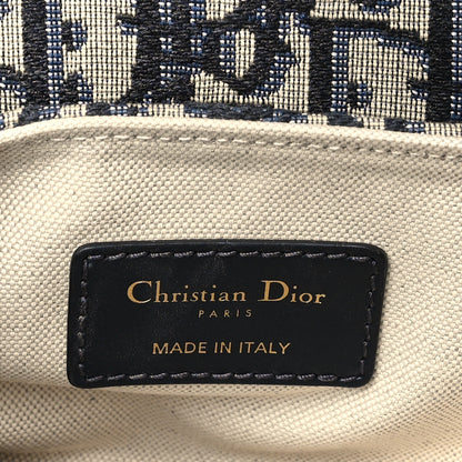 Christian Dior Oblique Mini Saddle Bag With Strap Blue 6 of 11