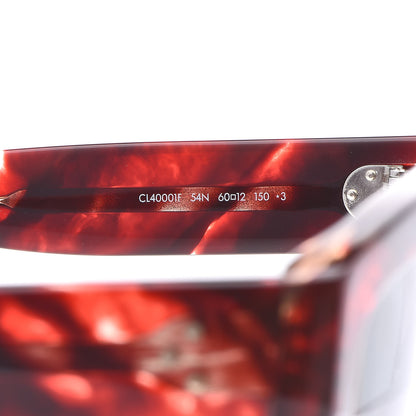 Celine Acetate Aviator Sunglasses CL 40001F Red Havana 5 of 6