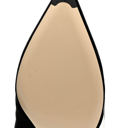 Fendi Velvet Lurex Rockoko Low Heel Sock Boots 39.5 Black 9 of 10