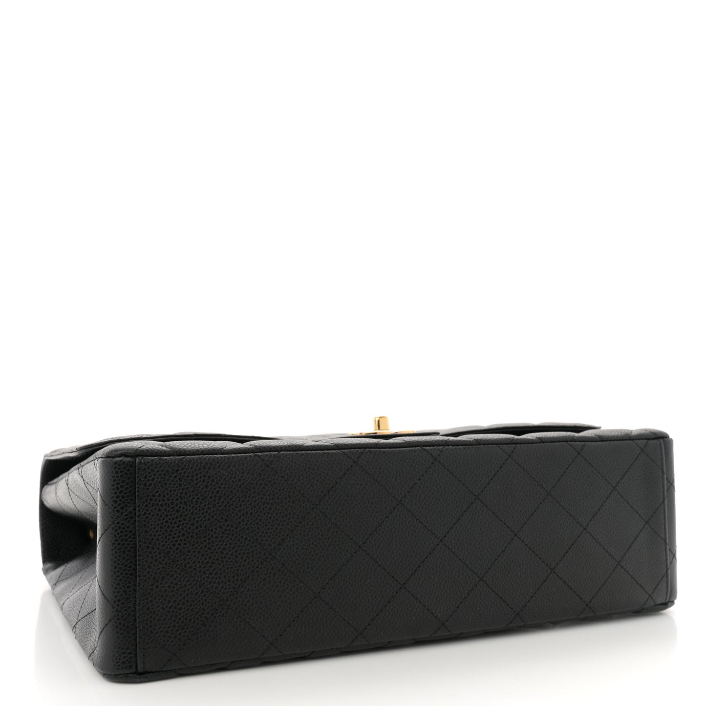 Caviar Quilted Maxi Single Flap Black
