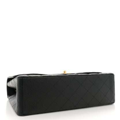 Chanel Caviar Quilted Maxi Single Flap Black 4 of 11