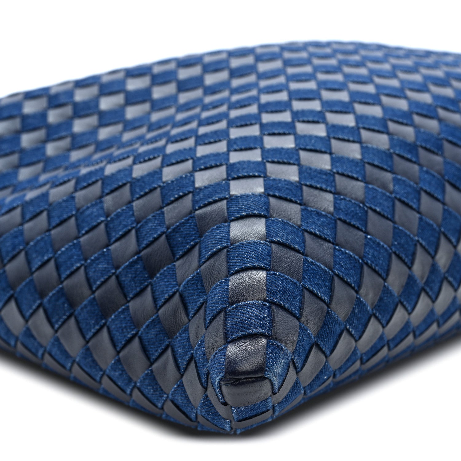 Bottega Veneta Denim Nappa Intrecciato Large Hop Abyss Indigo 8 of 9