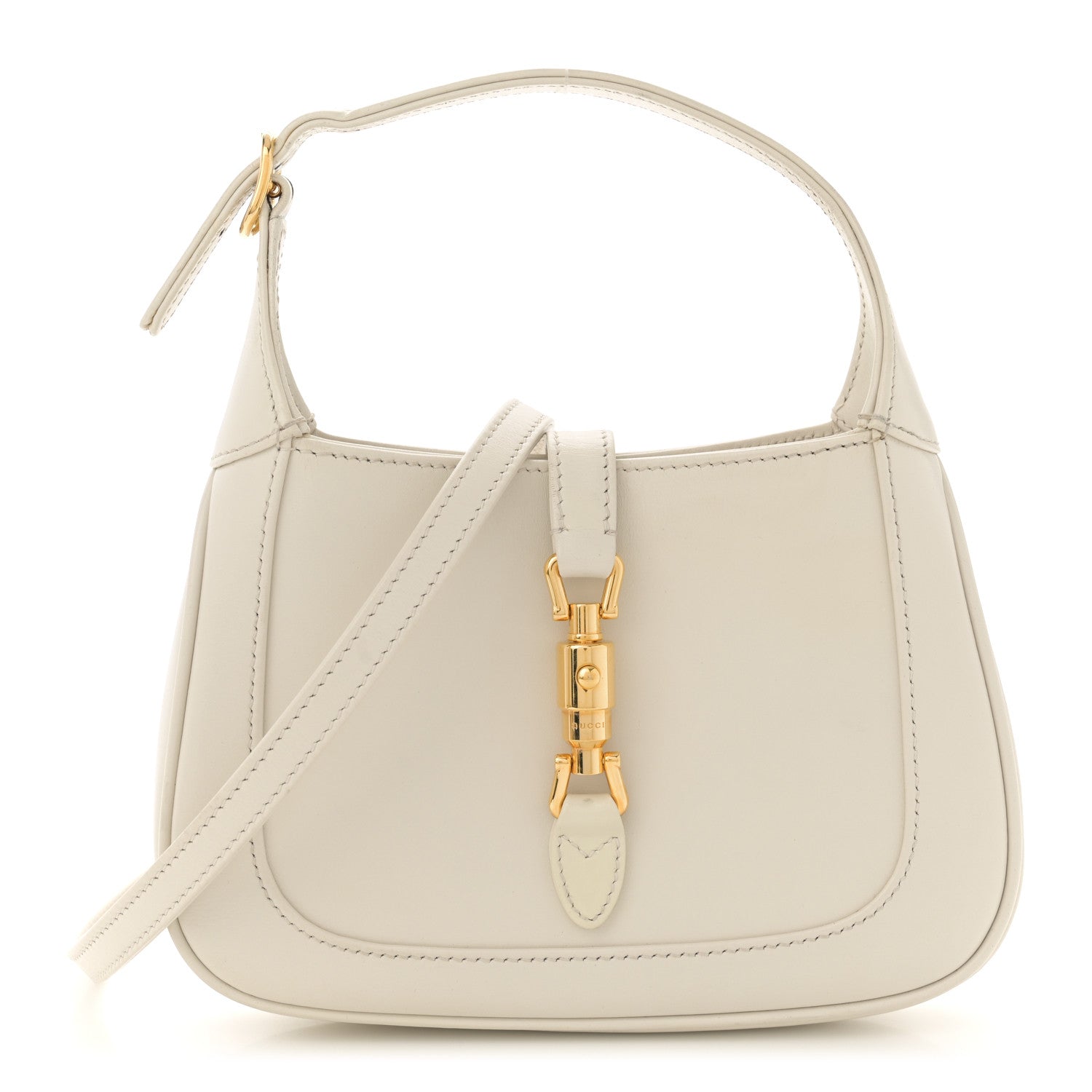 Gucci Boarded Dyana Lux Calfskin Mini Jackie 1961 Hobo Mystic White 1 of 13