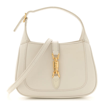 Gucci Boarded Dyana Lux Calfskin Mini Jackie 1961 Hobo Mystic White 1 of 13