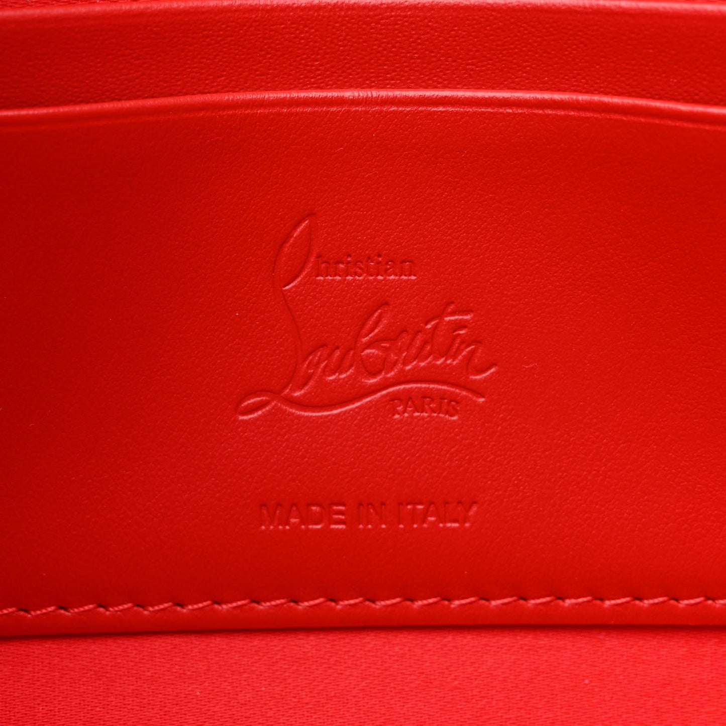 Calfskin Loubila Loubinthesky Chain Clutch Fluo Pink