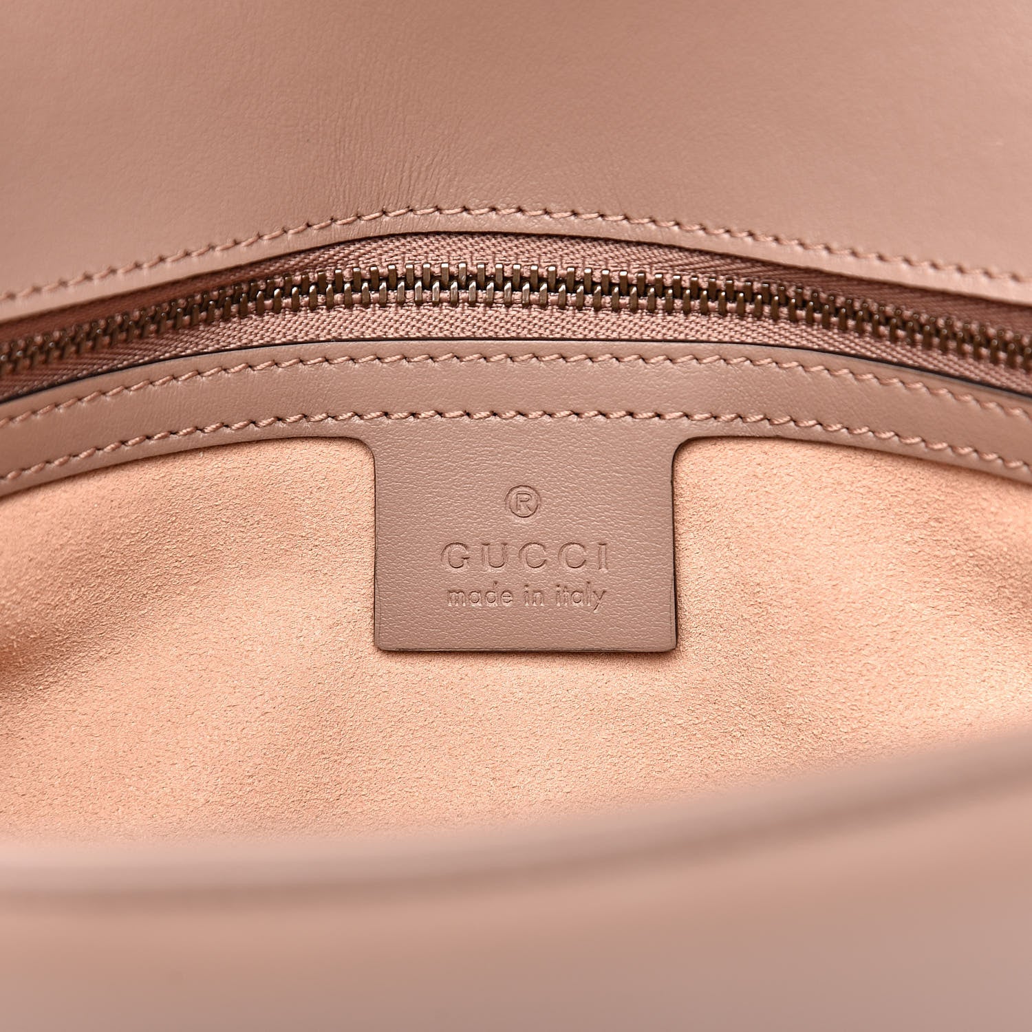Gucci Calfskin Matelasse Small GG Marmont Shoulder Bag Porcelain Rose 6 of 10