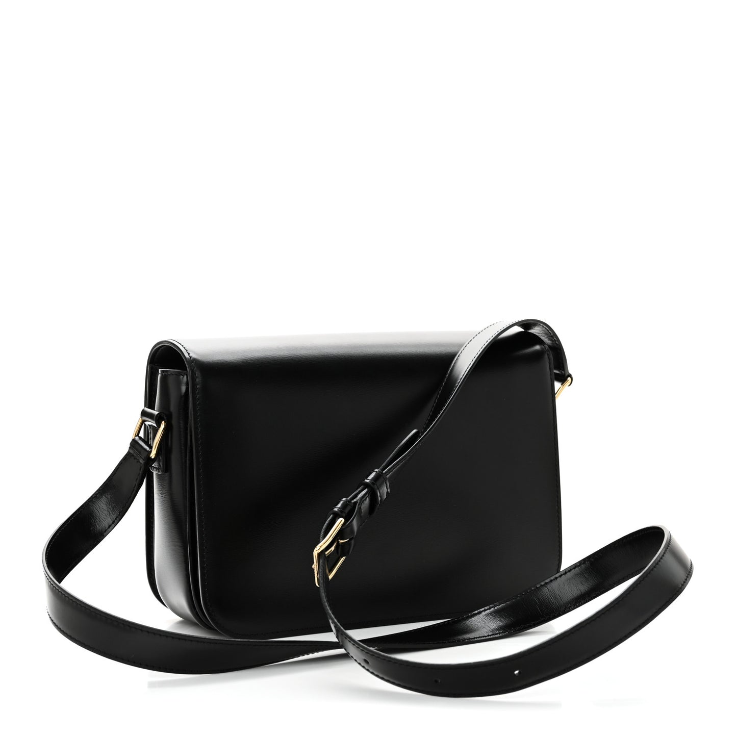 Shiny Calfskin Medium Triomphe Black