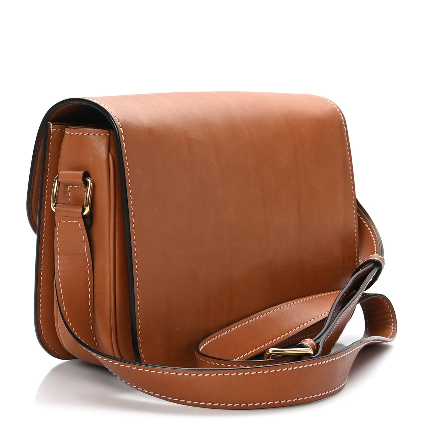 Shiny Calfskin Medium Triomphe Tan