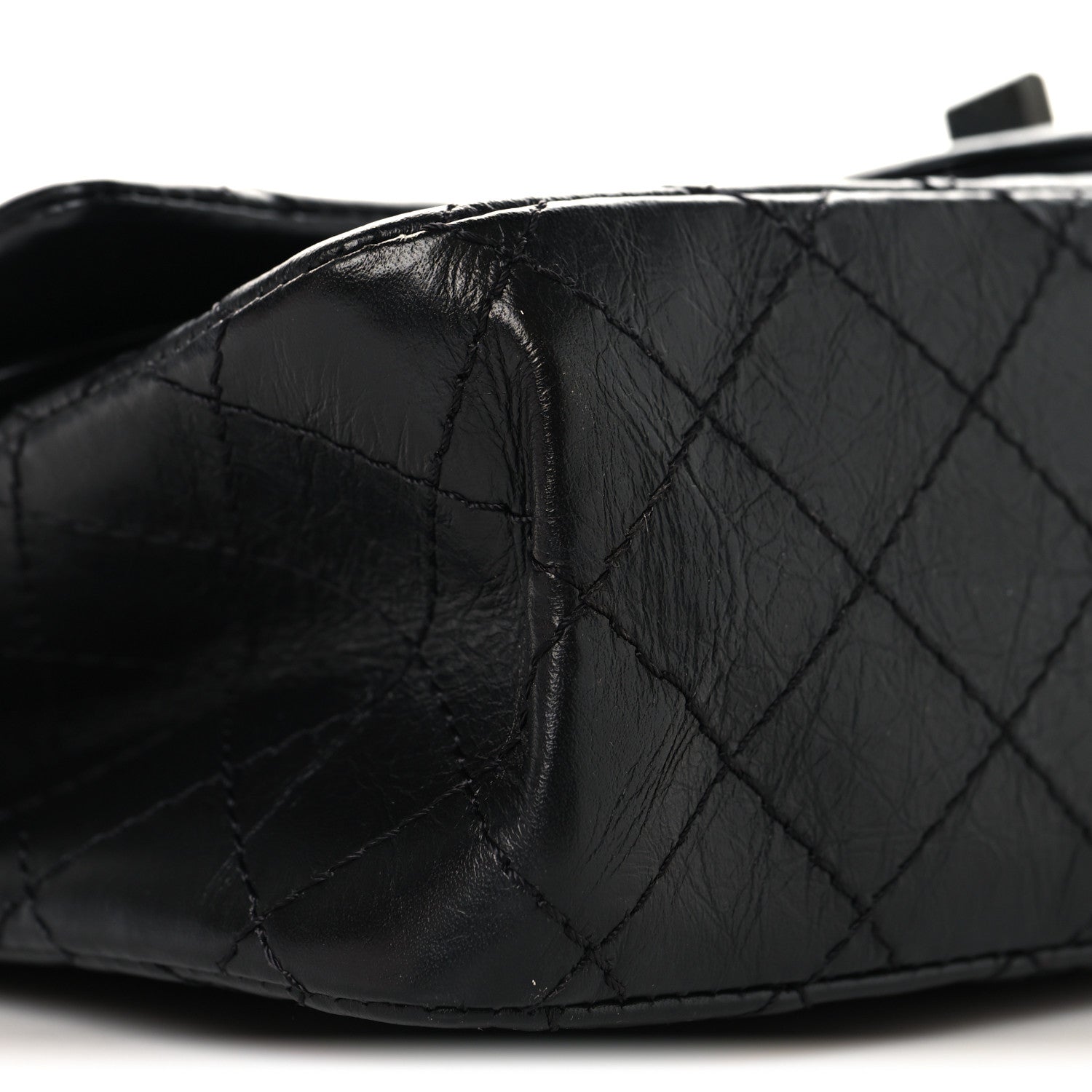 Chanel Aged Calfskin Quilted 2.55 Reissue 225 Flap So Black 9 of 10