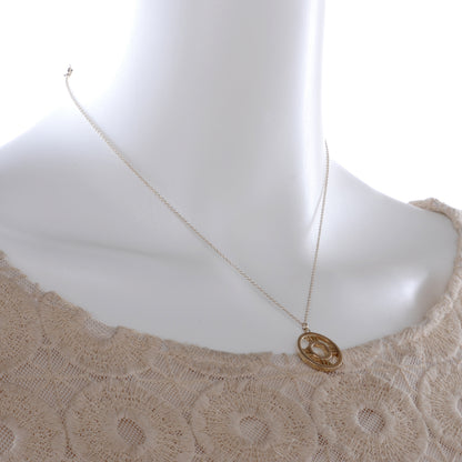 Tiffany Sterling Silver Round Atlas Pendant Necklace 2 of 6