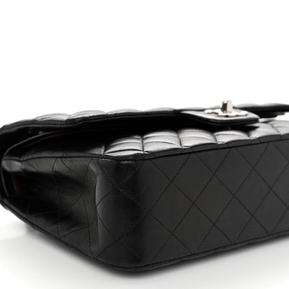 Chanel Lambskin Quilted Medium Double Flap Black 9 of 11
