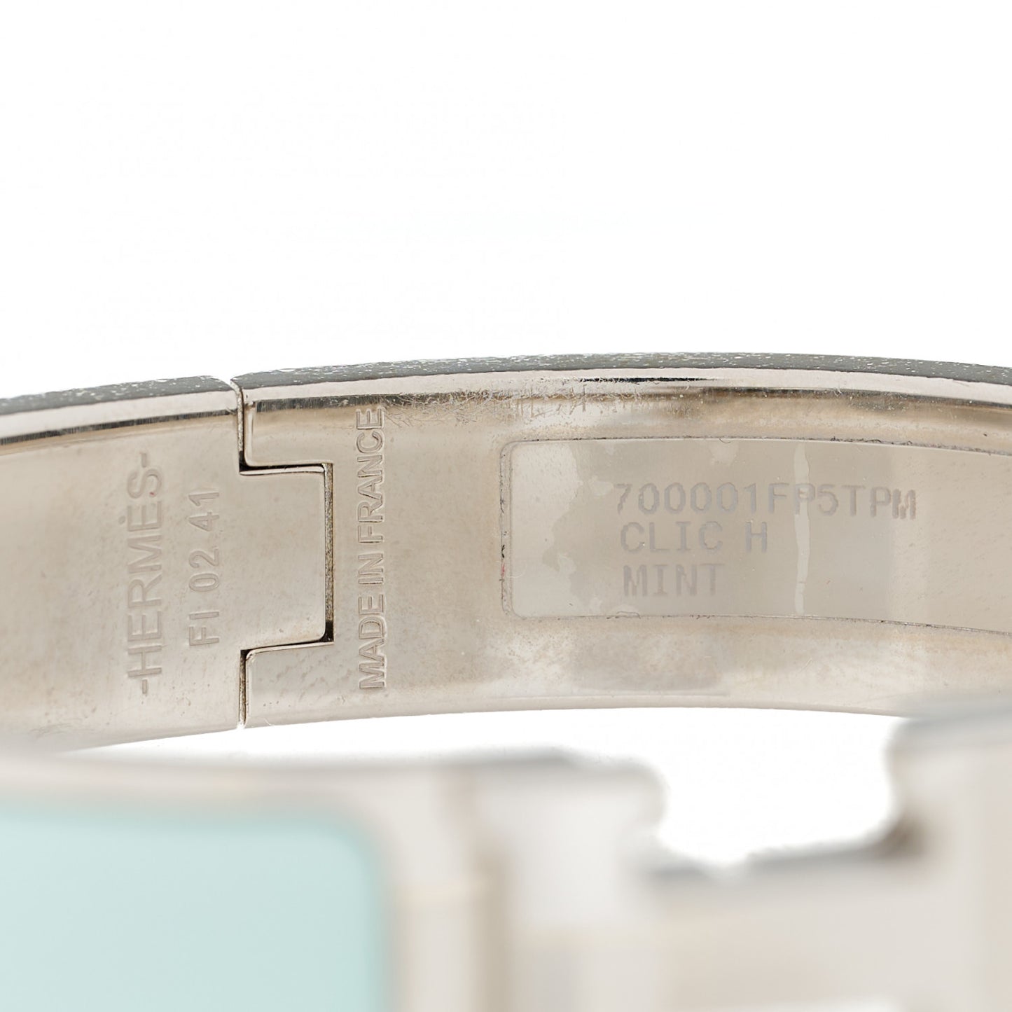 Enamel Narrow Clic Clac H Bracelet PM Mint