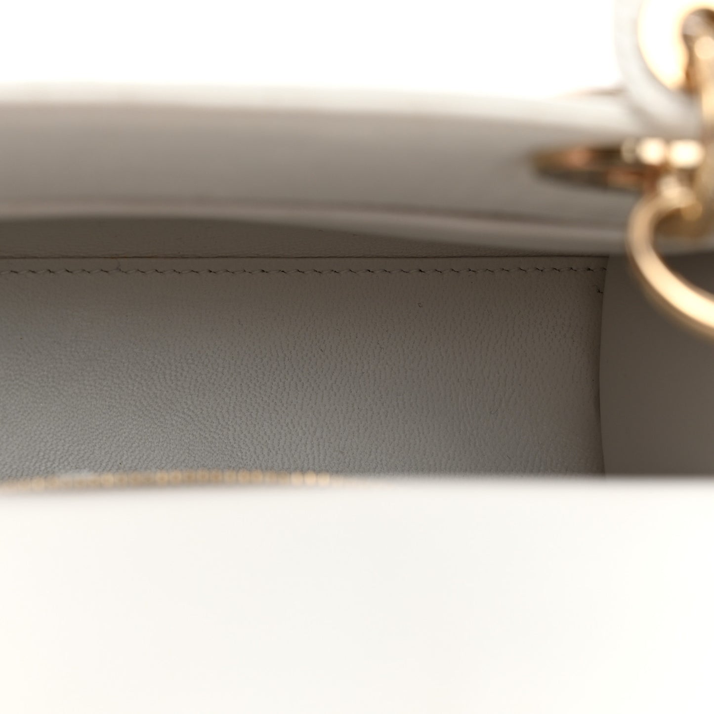 Alligator Swarovski Crystal Small Lady Dior White