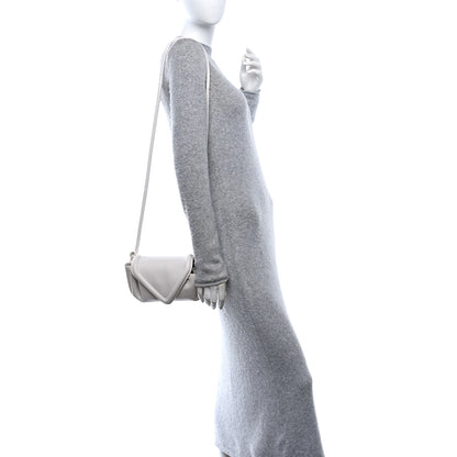 Bottega Veneta Lambskin Small Beak Triangle Flap Shoulder Bag Chalk 2 of 9