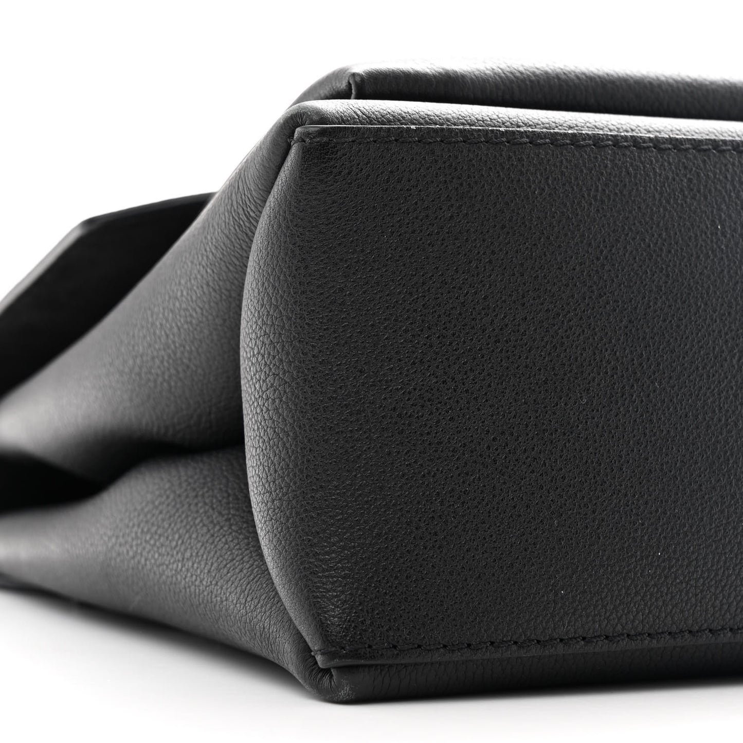 Soft Calfskin My Lockme Top Handle Black