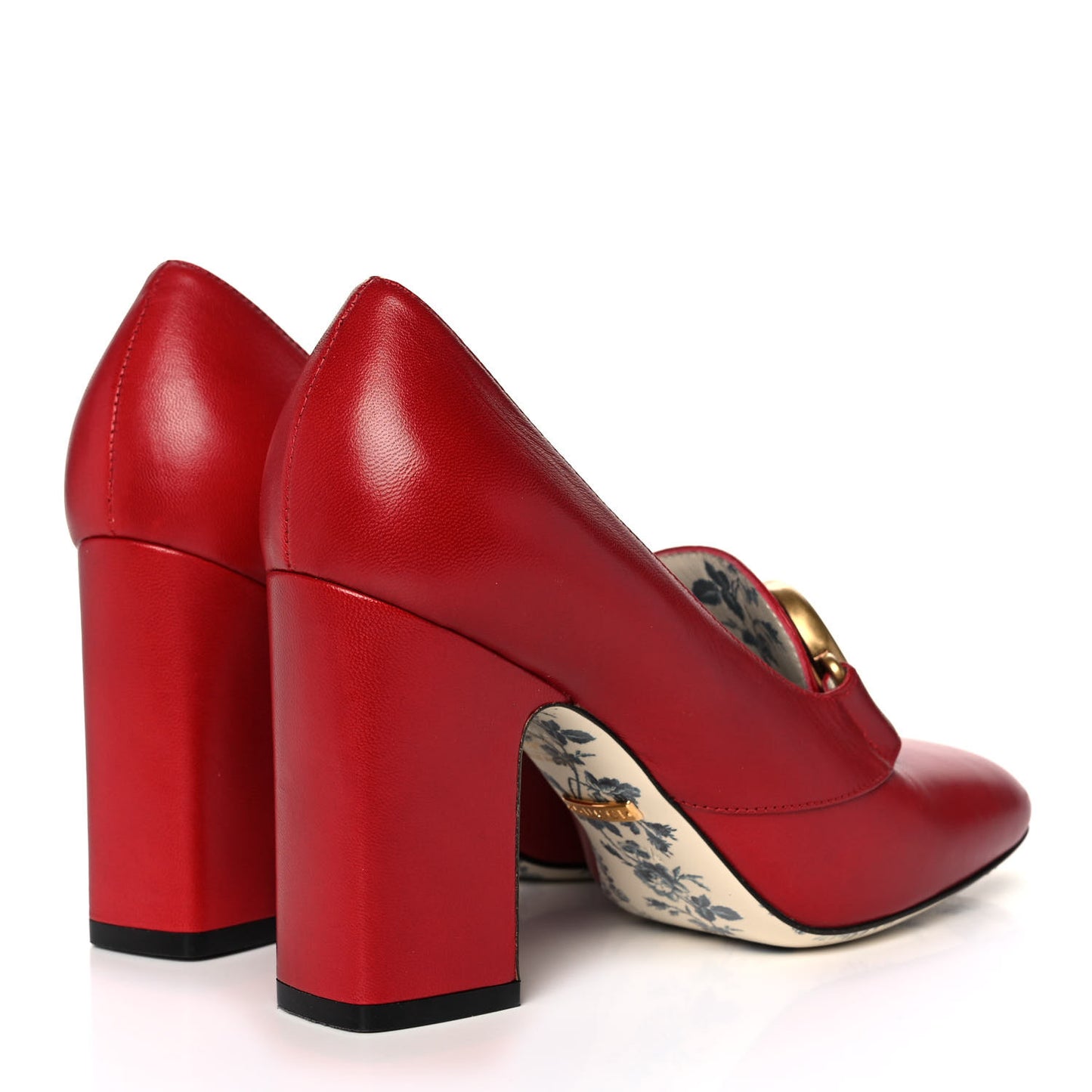 Malaga Kid GG Victoire 95mm Loafer Pumps 35.5 Hibiscus Red