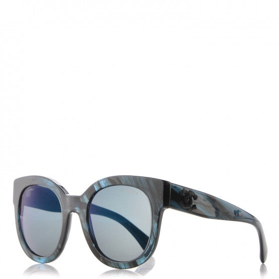 Acetate Butterfly Signature CC Sunglasses 5358 Dark Blue