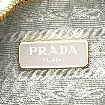 Prada Yarn Raffia Effect Crochet Re-Edition 2005 Shoulder Bag Acqua 11 of 19