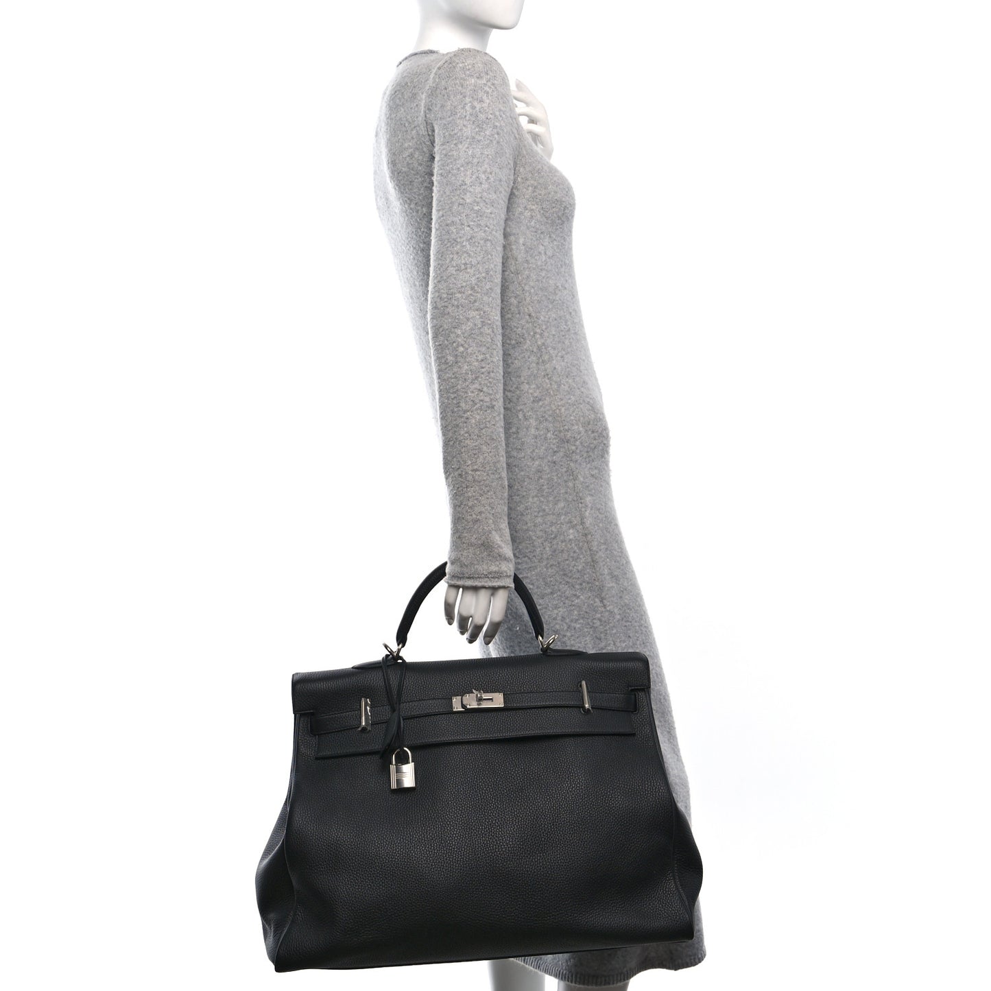 Taurillon Clemence Voyage Kelly 50 Black