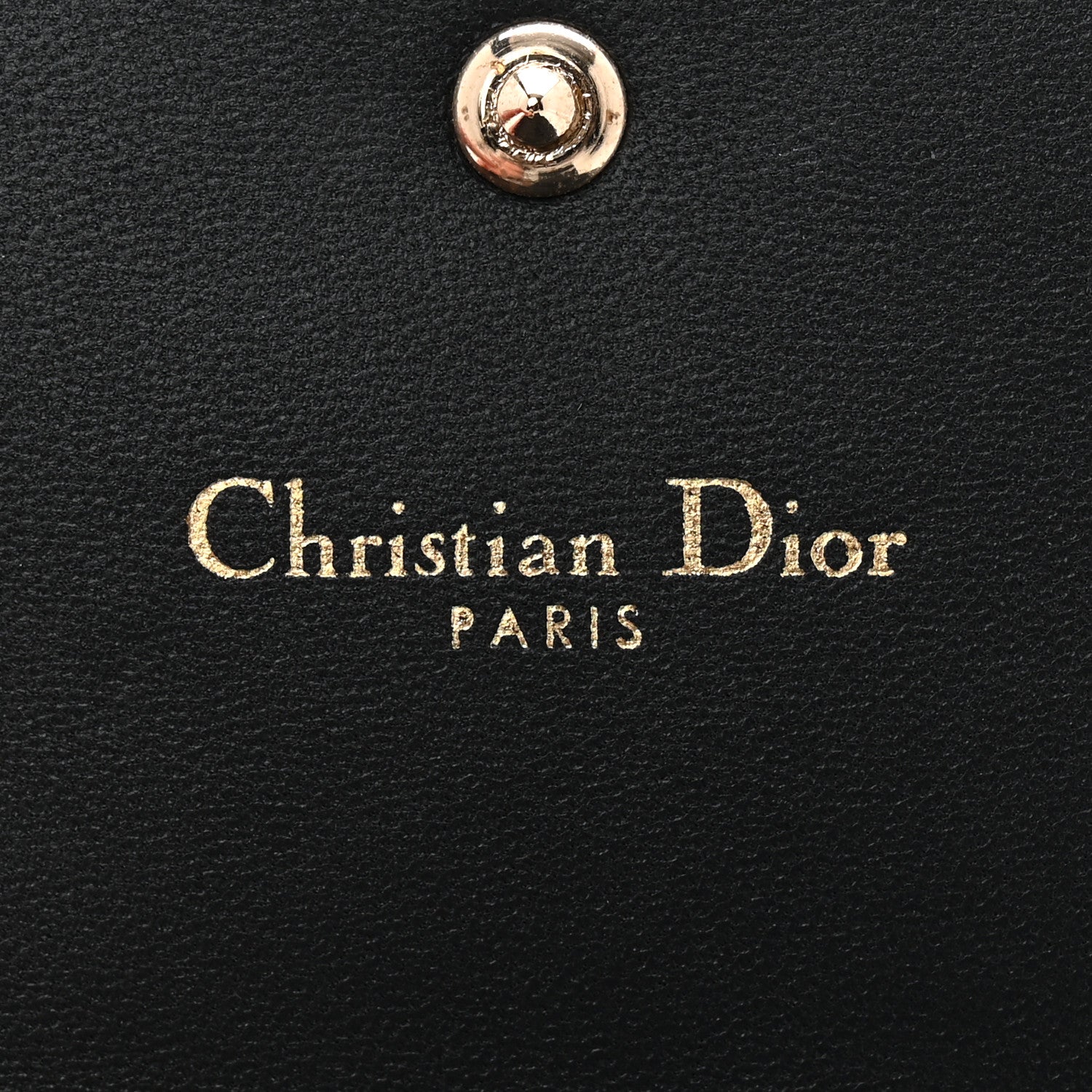 Christian Dior Metallic Patent Micro-Cannage Diorama Elancee Wallet Onyx Silver 6 of 8