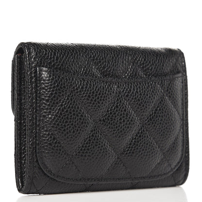 Chanel Caviar Quilted Card Holder Wallet Black 3 of 9