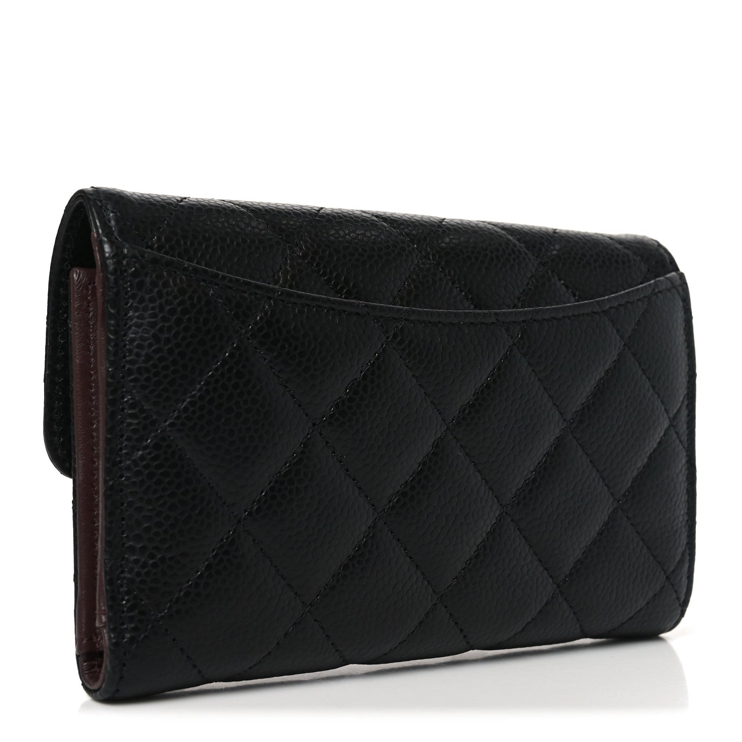 Chanel Caviar Quilted Medium Flap Wallet Black 3 of 9