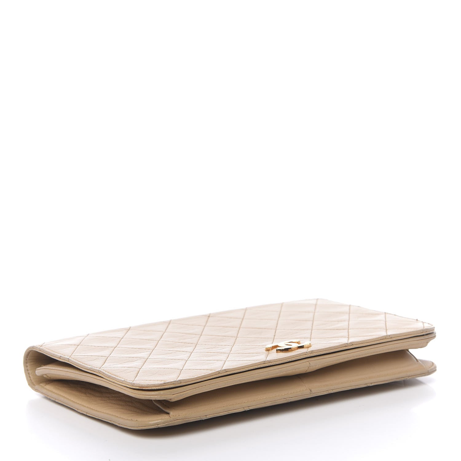 Chanel Lambskin Quilted Medium Single Flap Beige 4 of 15