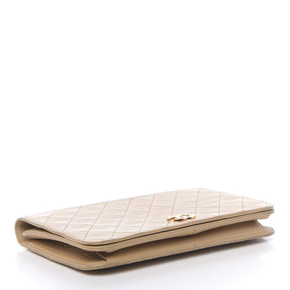 Chanel Lambskin Quilted Medium Single Flap Beige 4 of 15