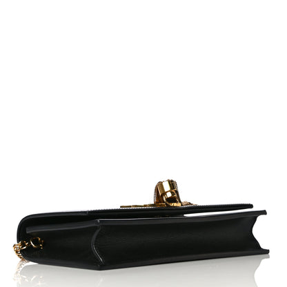 Saint Laurent Smooth Calfskin Classic Monogram Kate Tassel Chain Wallet Black 4 of 21