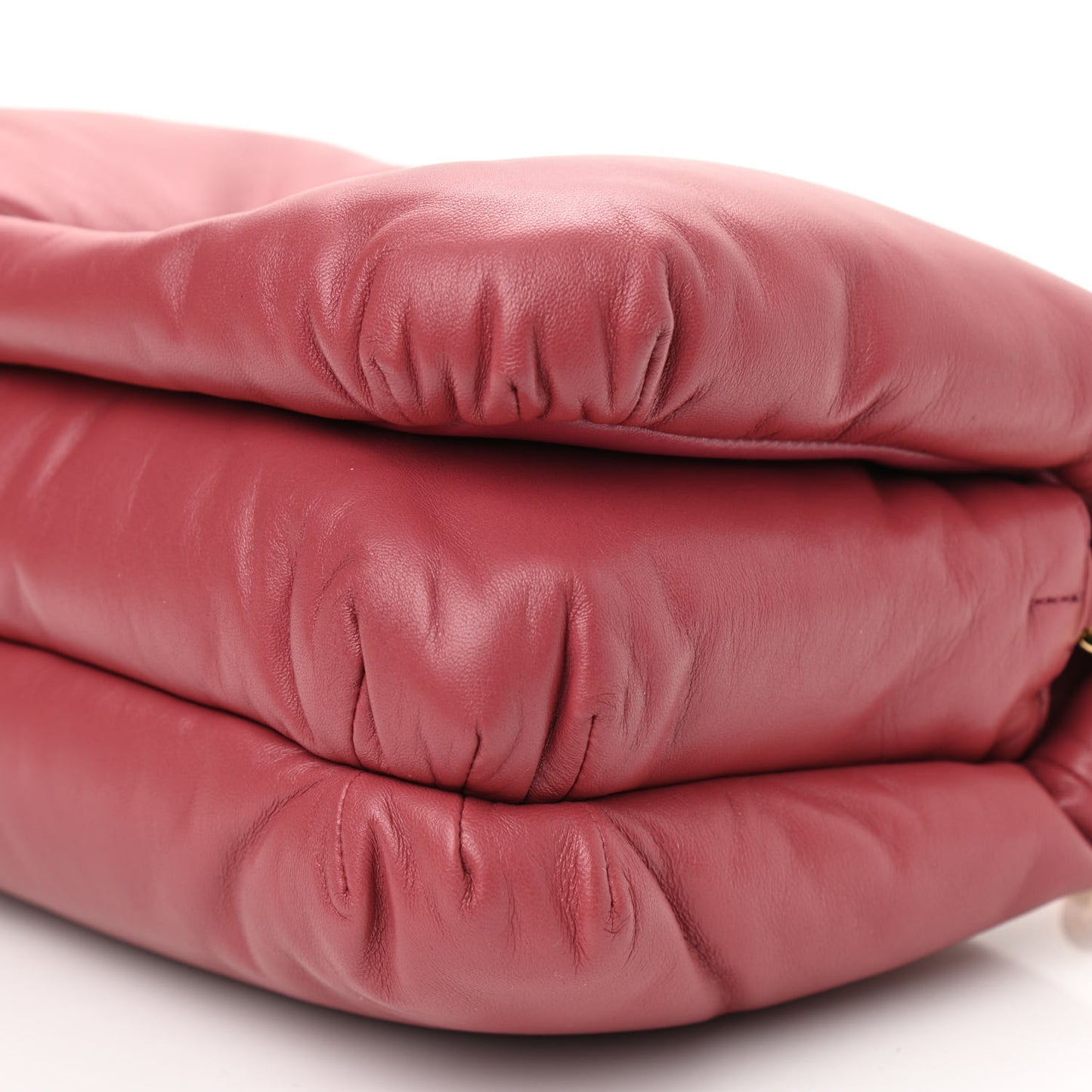 Lambskin Goya Puffer Bag Plumrose