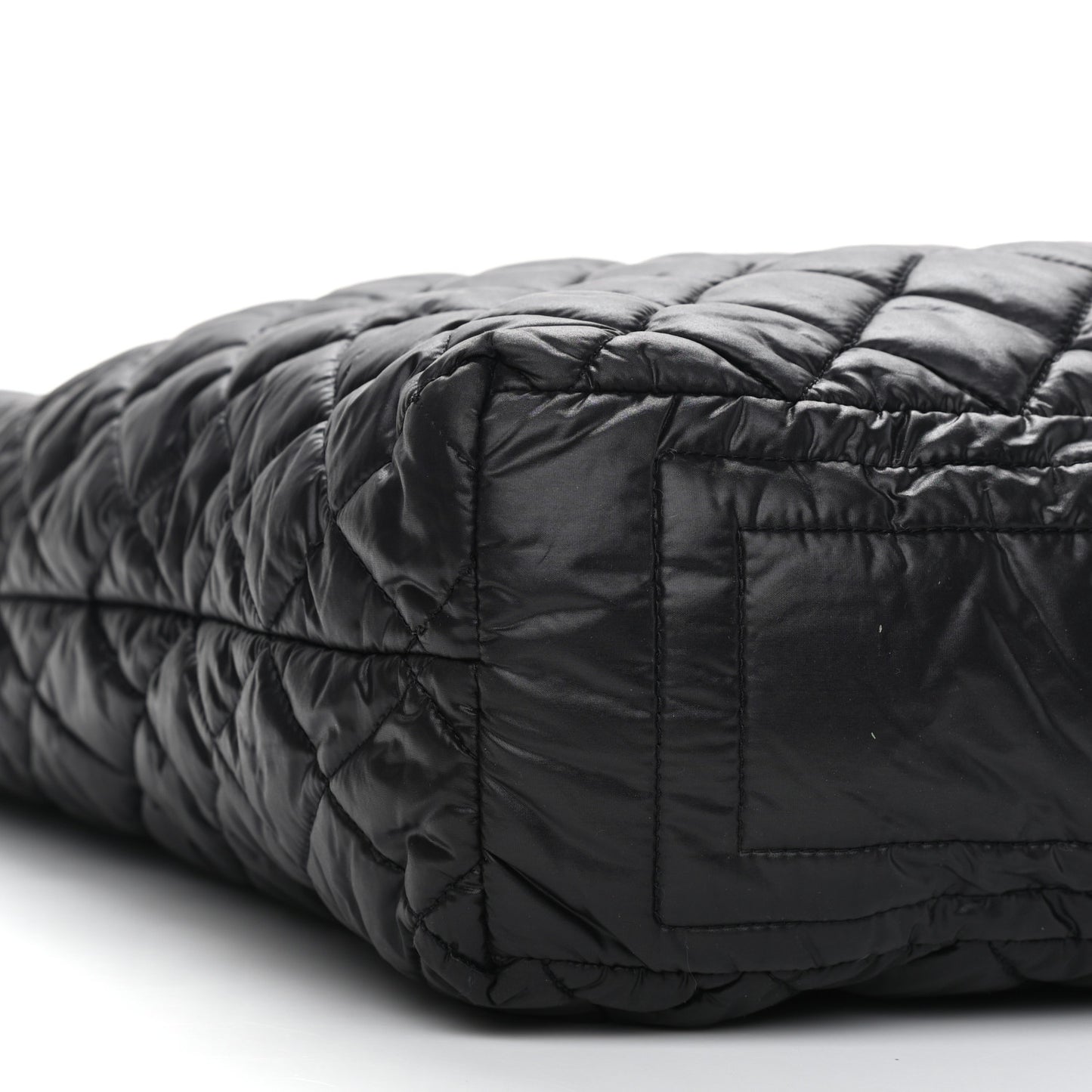 Nylon Quilted Coco Cocoon Hobo Black