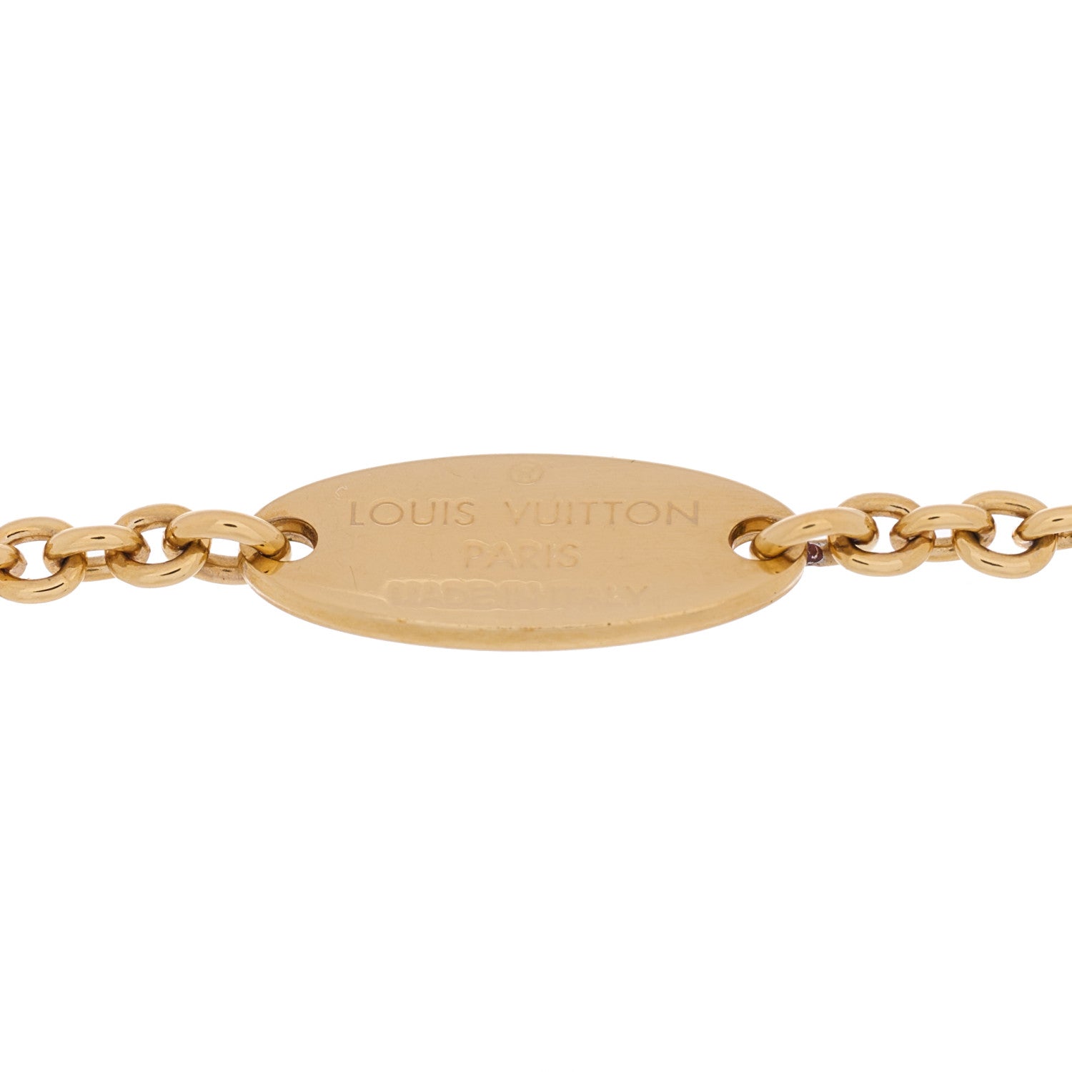 Louis Vuitton Metal Crystal LV Iconic Bracelet Gold 3 of 3