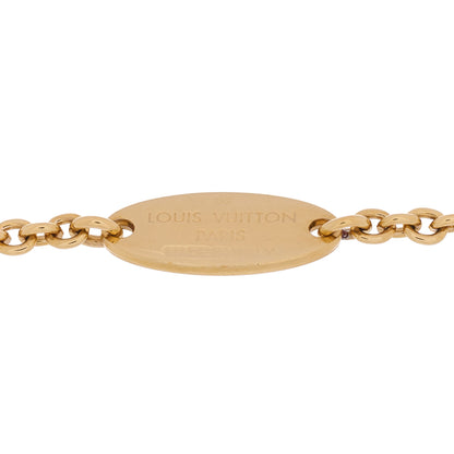 Louis Vuitton Metal Crystal LV Iconic Bracelet Gold 3 of 3