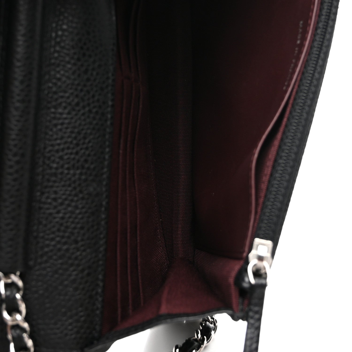 Chanel Caviar Quilted Wallet on Chain WOC Black 5 of 12