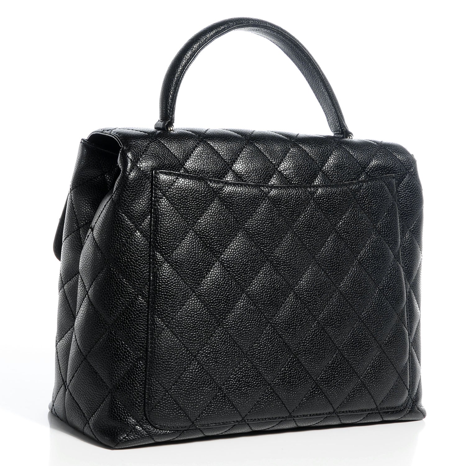 Chanel Caviar Quilted Jumbo Kelly Flap Black 3 of 8