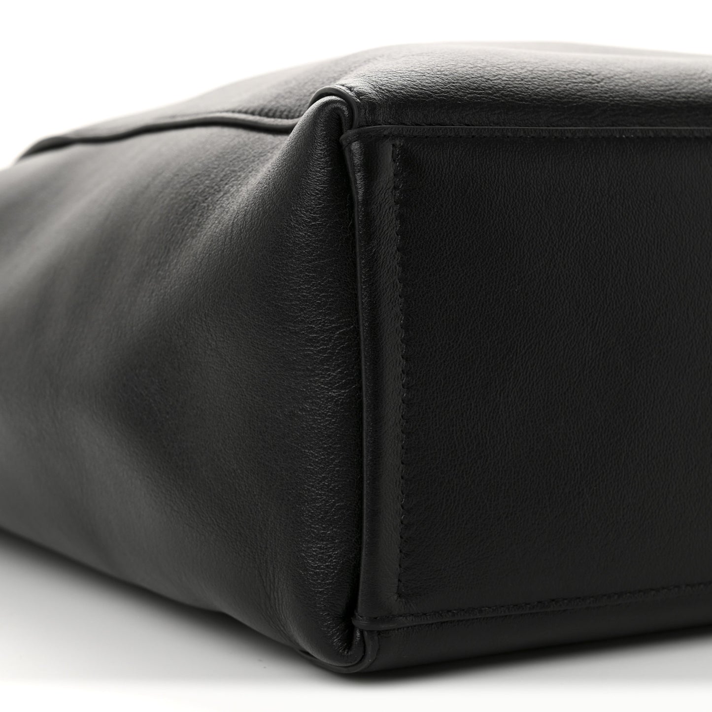 Calfskin Voyou Medium North South Tote Black