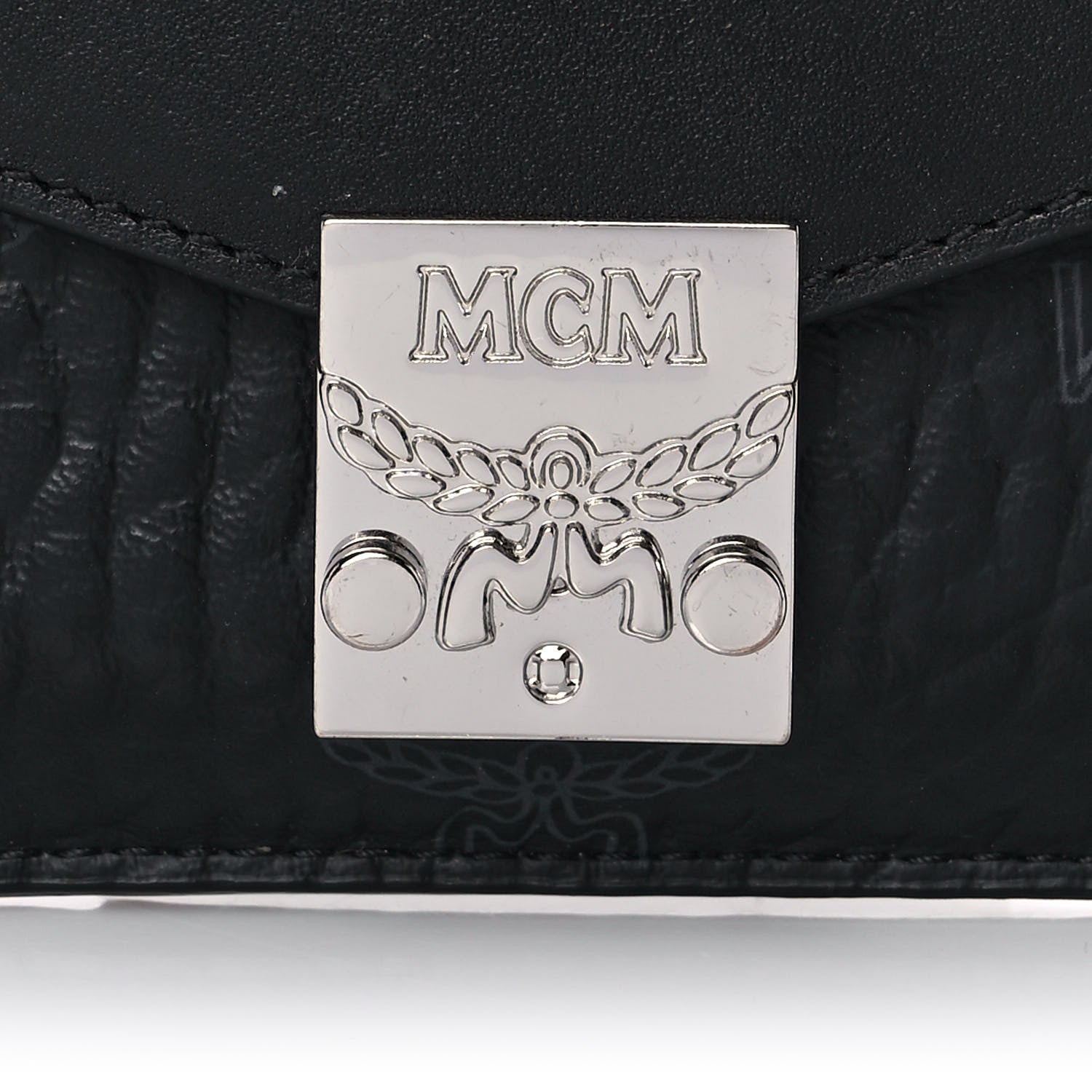 MCM Visetos Patricia Card Case Black 10 of 10