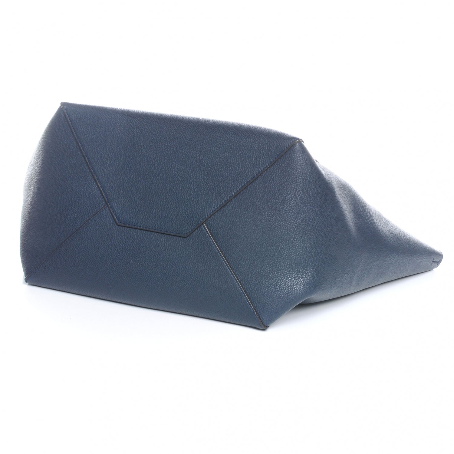 Celine Grained Calfskin Medium Horizontal Cabas Phantom Slate 4 of 7