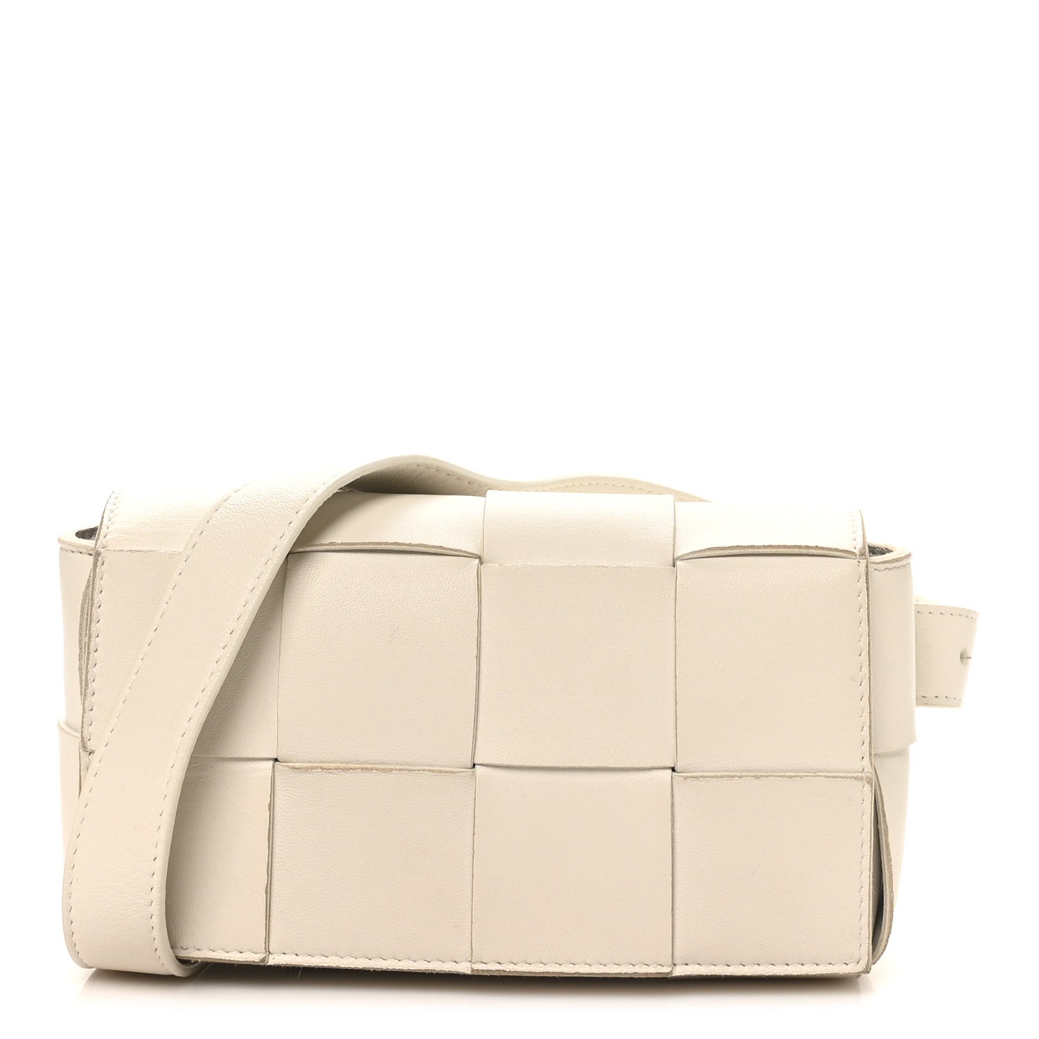Bottega Veneta Nappa Maxi Intreccio The Belt Cassette Bag White 1 of 8