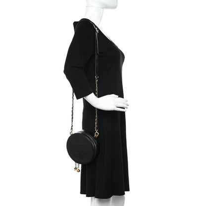 Chanel Glazed Calfskin Round As Earth Evening Bag Black 2 of 10