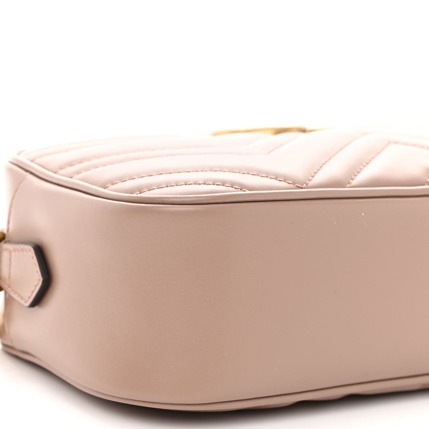Calfskin Matelasse Small GG Marmont Chain Shoulder Bag Porcelain Rose