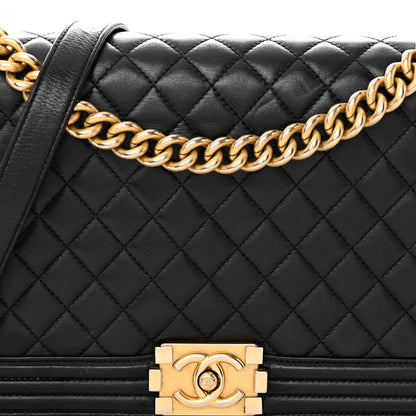 Chanel Lambskin Quilted New Medium Boy Flap Black 8 of 26