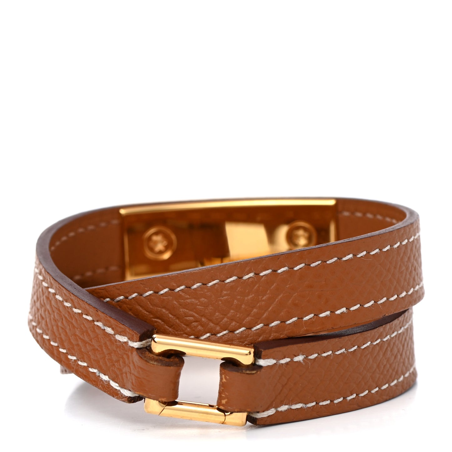 Epsom Rivale Double Tour Bracelet T2 Gold