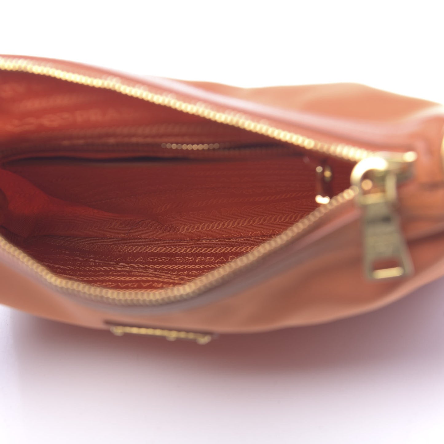 Tessuto Nylon Saffiano Crossbody Bag Papaya