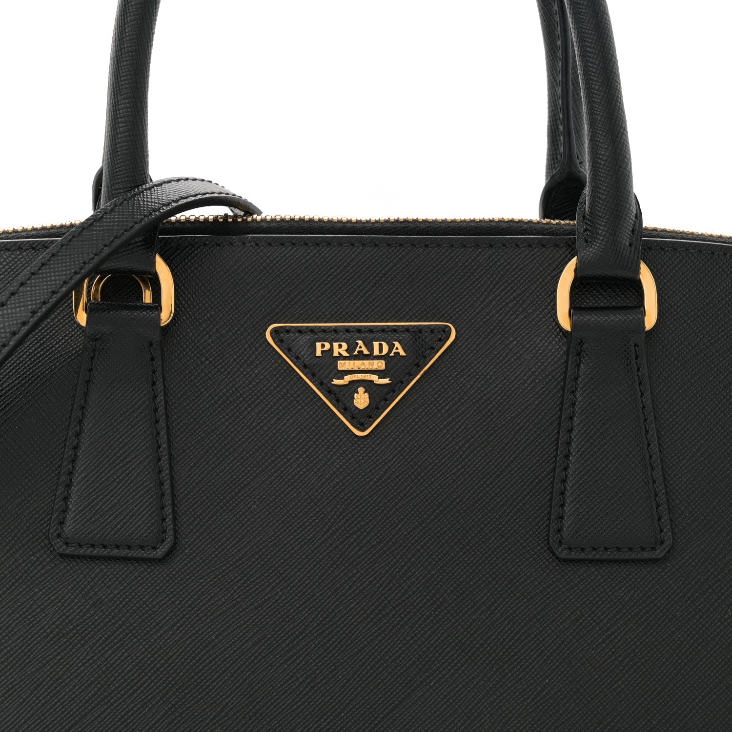 Prada Saffiano Lux Medium Promenade Tote Black 8 of 10