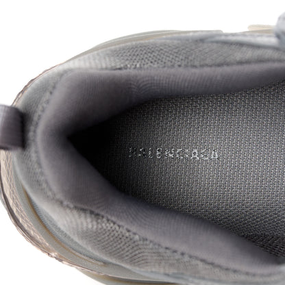 Balenciaga Fabric Mesh Clear Sole Womens Triple S Sneakers 40 Dark Grey 7 of 8