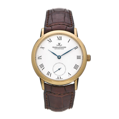 Jaeger-LeCoultre 18K Yellow Gold Alligator 35.5mm Gentilhomme Automatic Watch 155.1.9 1 of 6